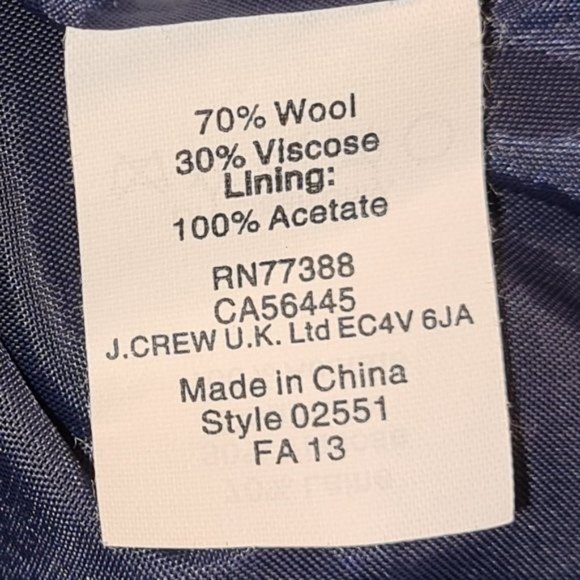 J. Crew NWOT Navy Wool Blend Mini Skirt 4 - Picture 10 of 11